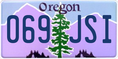 OR license plate 069JSI