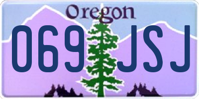 OR license plate 069JSJ