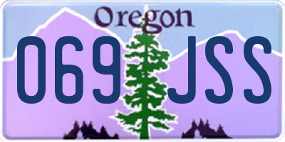 OR license plate 069JSS
