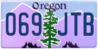 OR license plate 069JTB