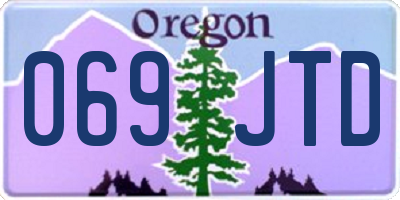 OR license plate 069JTD