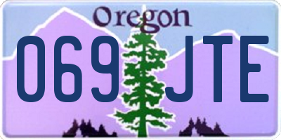 OR license plate 069JTE