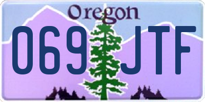 OR license plate 069JTF