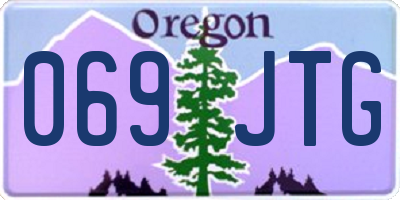 OR license plate 069JTG