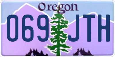 OR license plate 069JTH