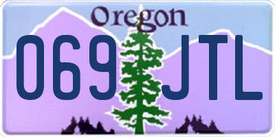 OR license plate 069JTL