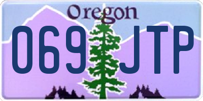 OR license plate 069JTP