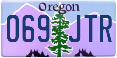 OR license plate 069JTR