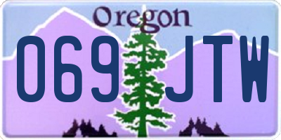 OR license plate 069JTW