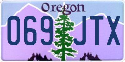 OR license plate 069JTX