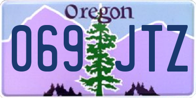 OR license plate 069JTZ