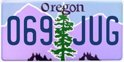 OR license plate 069JUG