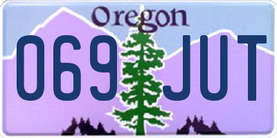 OR license plate 069JUT