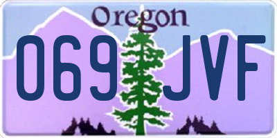 OR license plate 069JVF