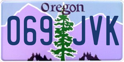 OR license plate 069JVK