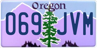OR license plate 069JVM