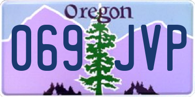 OR license plate 069JVP