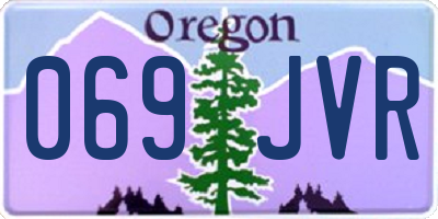OR license plate 069JVR