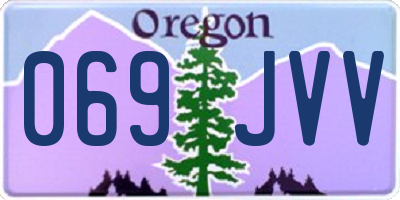 OR license plate 069JVV