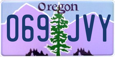 OR license plate 069JVY