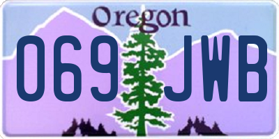 OR license plate 069JWB