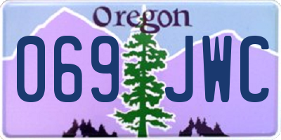 OR license plate 069JWC