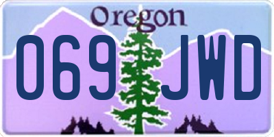 OR license plate 069JWD