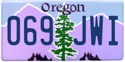 OR license plate 069JWI