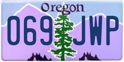 OR license plate 069JWP