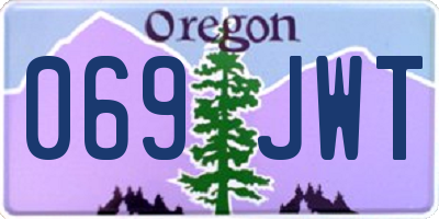 OR license plate 069JWT
