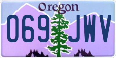 OR license plate 069JWV
