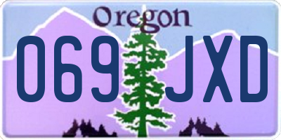 OR license plate 069JXD