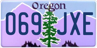 OR license plate 069JXE