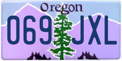 OR license plate 069JXL