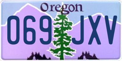 OR license plate 069JXV