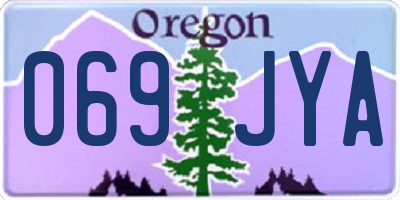 OR license plate 069JYA