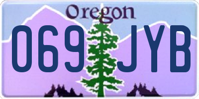 OR license plate 069JYB