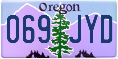 OR license plate 069JYD