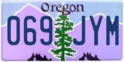 OR license plate 069JYM