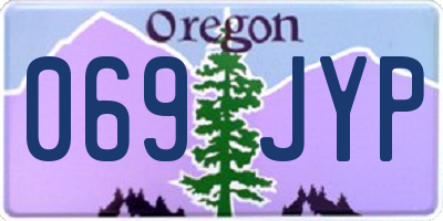 OR license plate 069JYP
