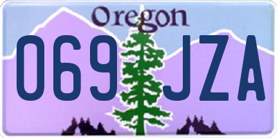 OR license plate 069JZA