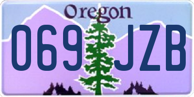 OR license plate 069JZB