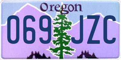 OR license plate 069JZC
