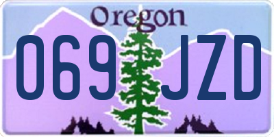 OR license plate 069JZD