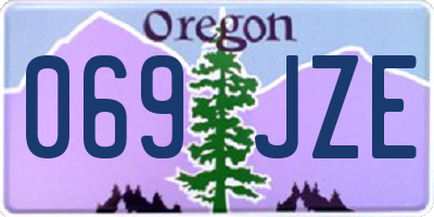OR license plate 069JZE