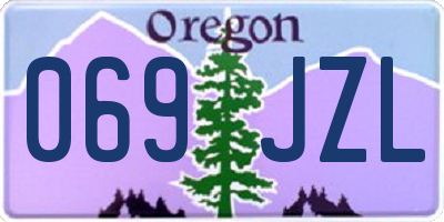 OR license plate 069JZL