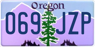 OR license plate 069JZP