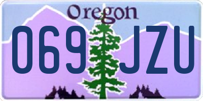 OR license plate 069JZU