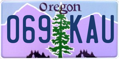 OR license plate 069KAU
