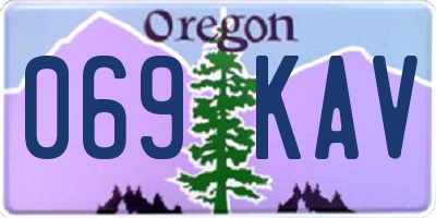 OR license plate 069KAV